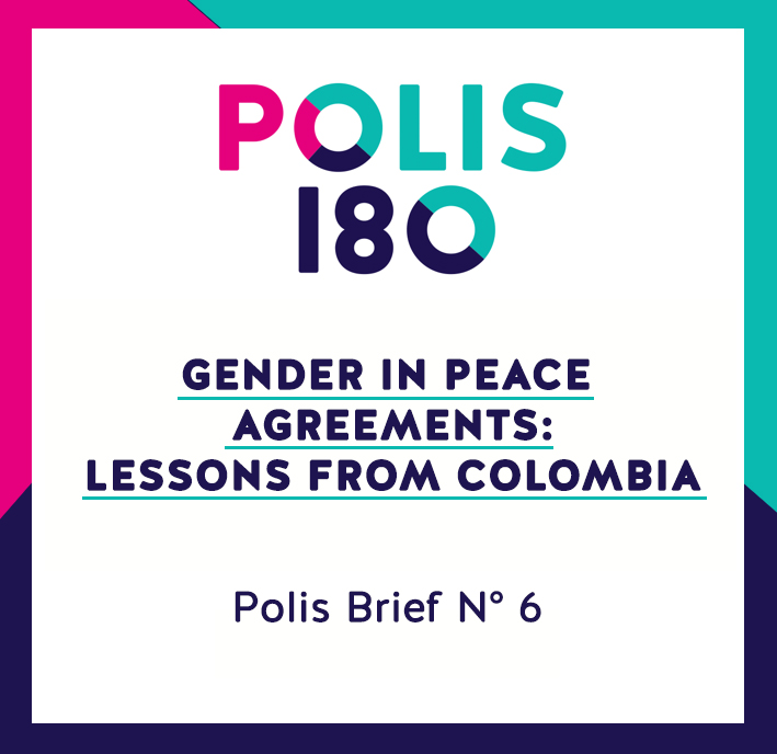 The Colombian Peace Agreement includes over 100 gender-sensitive measures. Our Polis Brief explores 1) how Germany, in line with its foreign policy goals, can advance the Women, Peace and Security Agenda by drawing on lessons from the Colombian Peace Agreement, and 2) how, in doing so, Germany can contribute to ensuring the implementation of these gender-sensitive measures.