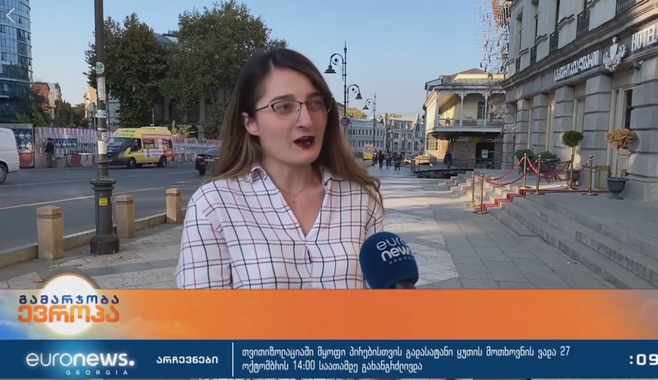 On 27th of October, Euronews Georgia made a reportage on youth participation in politics in Georgia, particularly their low activity in upcoming parliamentary elections. Some of the voters know the purpose of the elections, but what do those young people think, who go to the Ballot Box for the first time in the 2020 elections?