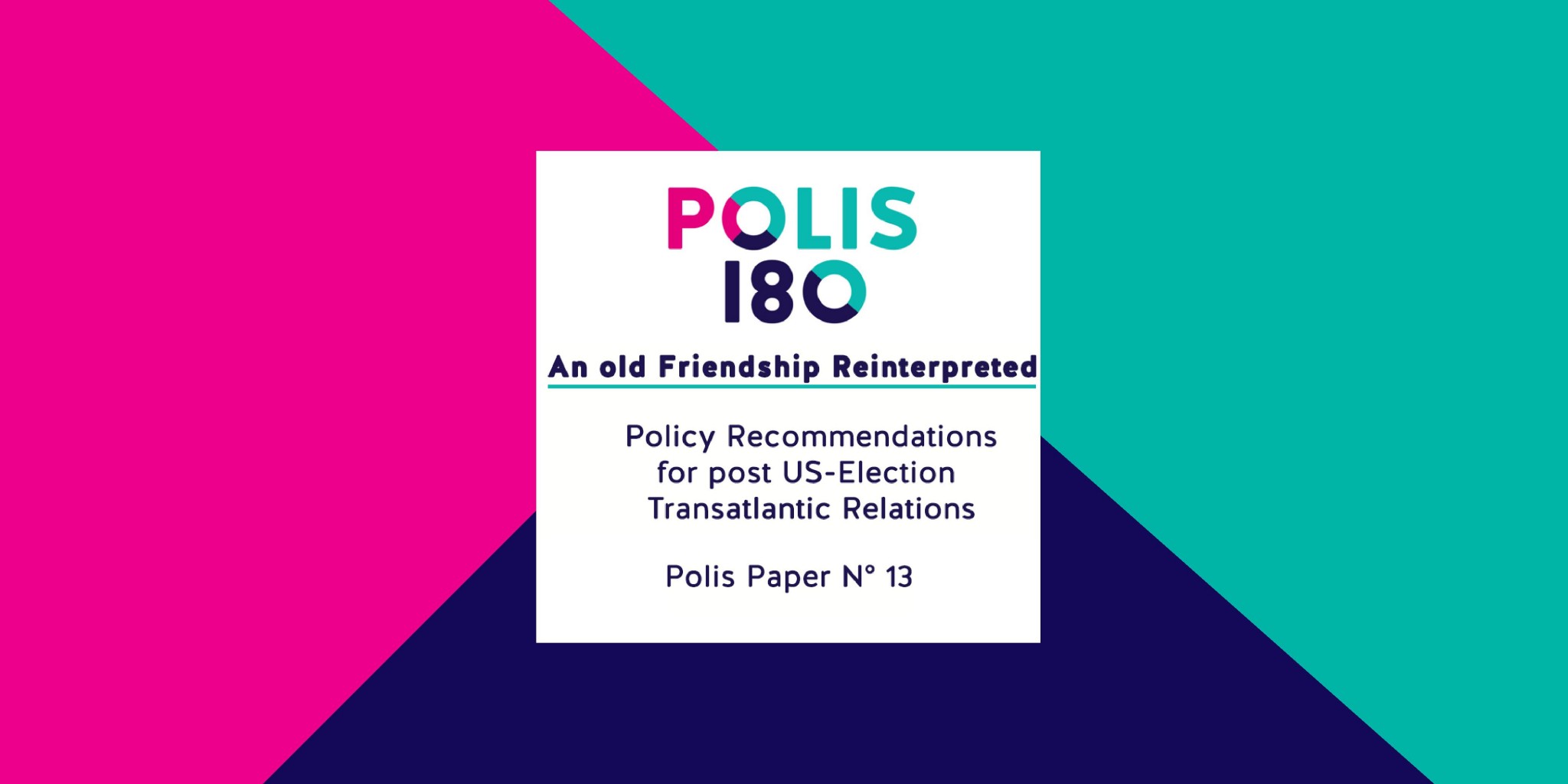 Take a look at the post US-election transatlantic relations: Eleven Polis180-members examine the transatlantic relations in thirteen areas and outline policy recommendations for the EU and Germany.